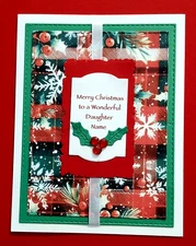 Personalized Christmas Card for Daughter or Daughter & Son-in-law Verse Inside