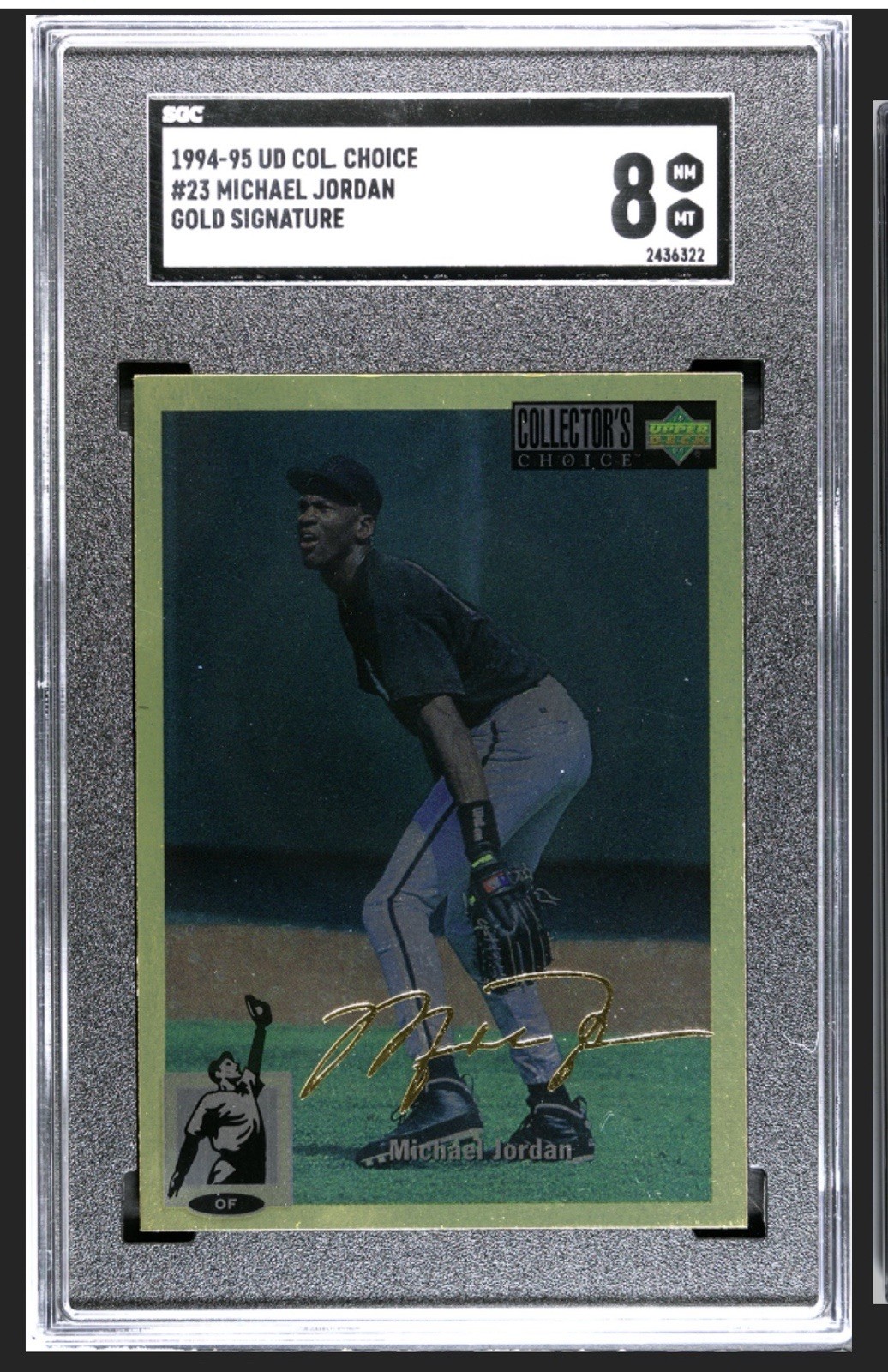 1994-95 Upper Deck Collector's Choice Michael Jordan #23 Gold Foil Signature SSP