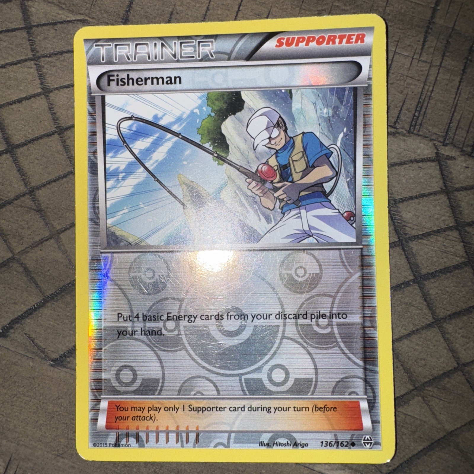 Fisherman Reverse Holo Uncommon XY - BREAKthrough 136/162