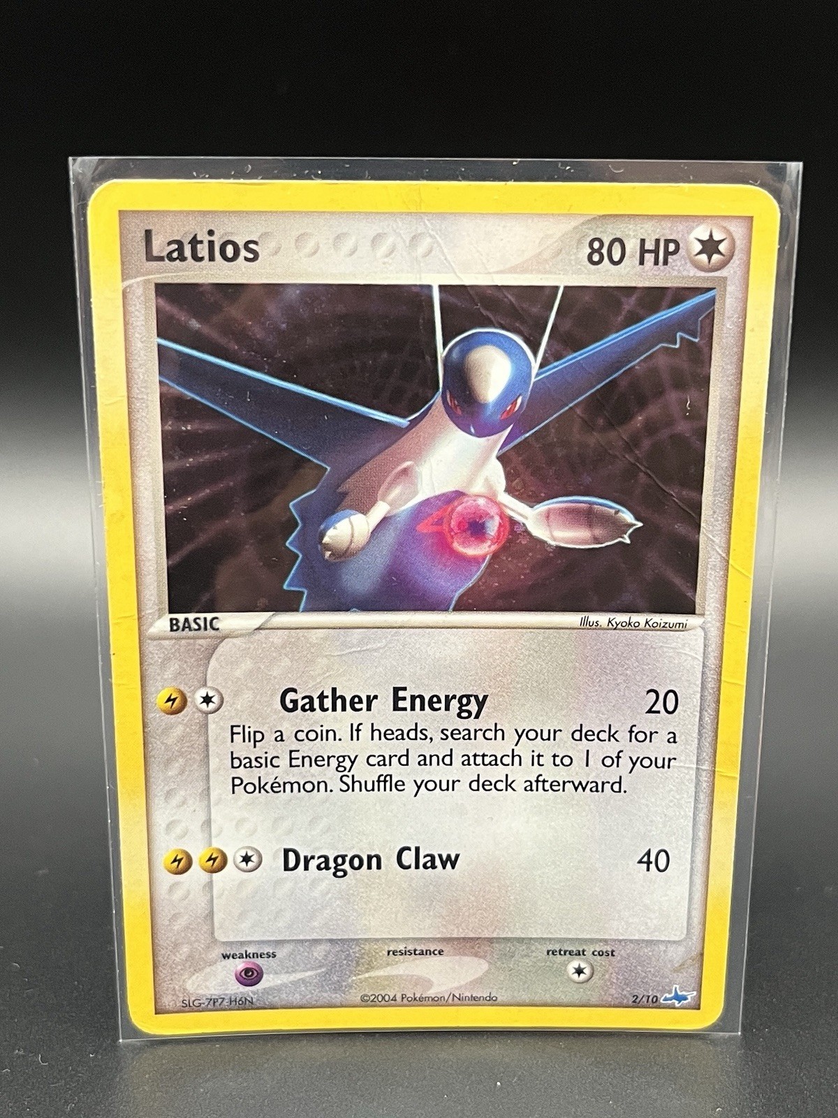Latios 2/10 Common EX Trainer Kit 1: Latias & Latios HP Holo crease