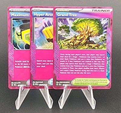 Pokémon Ace Spec Lot Of 3: Maximum Belt, Hyper Aroma & Grand Tree