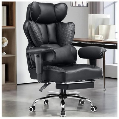 Matte Black Heavy Duty Office Chair with Spring Support for Ultimate Comfort