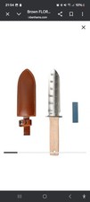 Flora Guard Professional Garden Trowel Knife Wooden Handle And Leather Sheathe