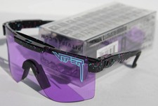 PIT VIPER The Purple Reign Sunglasses Black/Purple Wrap Single Wide NEW