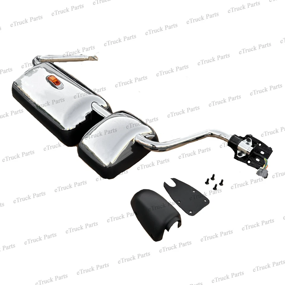 Espejo retrovisor de señal eléctrica para pasajeros cromado derecho 87093E0583 para 2008+ Hino 268/338/L/XL Foto 3 de 4