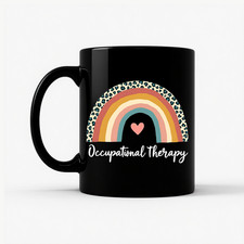 Occupational Therapy Mug Leopard Rainbow Gift OT Assistant OT Month 11oz 15oz