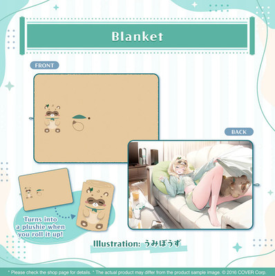 Hololive Kazama Iroha 3rd Anniversary Blanket SEALED! US Seller Fast Shipping!