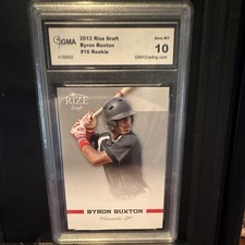 Leaf 2012 Rize Draft Byron Buxton #16 Rookie GMA Gem Mint 10 Twins