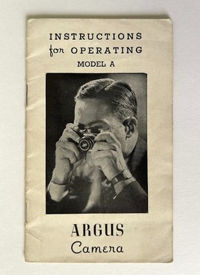Argus Camera Model A Instruction Manual