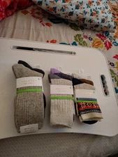 Set Of ThreeGold Toe Women's Lodge Collection Terry Camp Socks