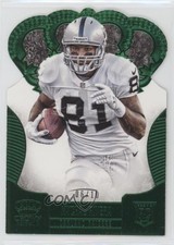 2013 Panini Crown Royale Green Die-Cut Crown 6/10 Mychal Rivera #175 u6m