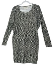 Brochu Walker Dress Women’s Small Linen Blend Dolman Long Sleeve Knit Designer