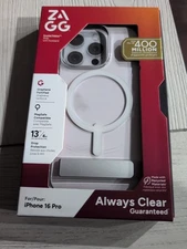 ZAGG Crystal Palace Snap for MagSafe Cell Phone Case with Stand iPhone 16 Pro