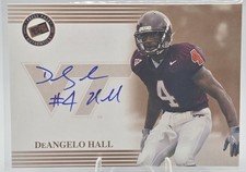 2004 Press Pass DeAngelo Hall #NNO Auto Bronze RC