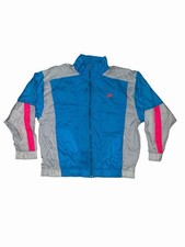 Vintage 80s Nike Windbreaker Silver Tag Multi-Color Block Full-Zip Sz XL
