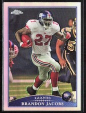 2009 Topps Chrome BRANDON JACOBS Refractor Card #TC68 New York Giants