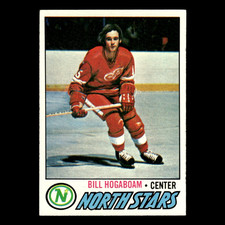 Bill Hogaboam #148 1977 Topps Minnesota North Stars Hockey Card NHL EX