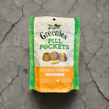 Greenies Pill Pockets for Dogs - Chicken Flavor, Capsule Size, 7.9 oz, 60 ct