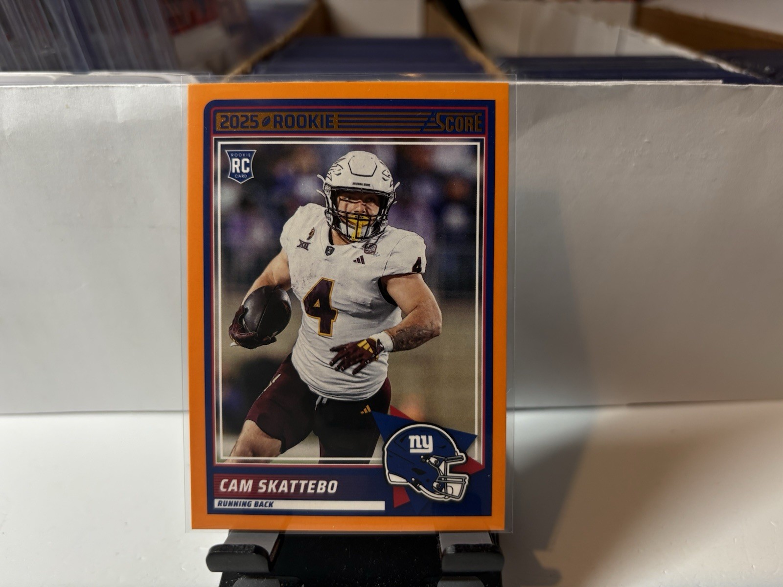 2025 Score Cam Skattebo Rookie Orange #1