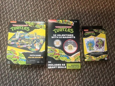 TMNT Path Game, Jumbo Playing Cards Set & Valentines Day Set Lot