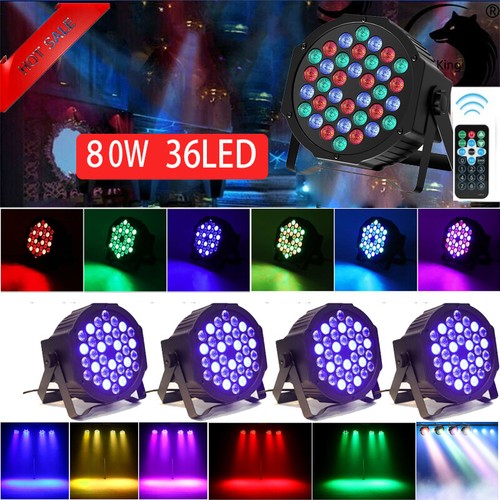8PCS 108W RGB PAR Lights LED Stage Lighting Remote DMX Beam Disco DJ Party Light - Picture 23 of 24