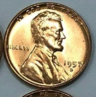 1957 D Mint Lincoln Wheat cent  Beautiful GEM BU/RED