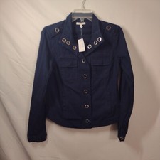 Maurices - Navy Blue Snap Up Lightweight Jacket Women's Size Small New With Tags