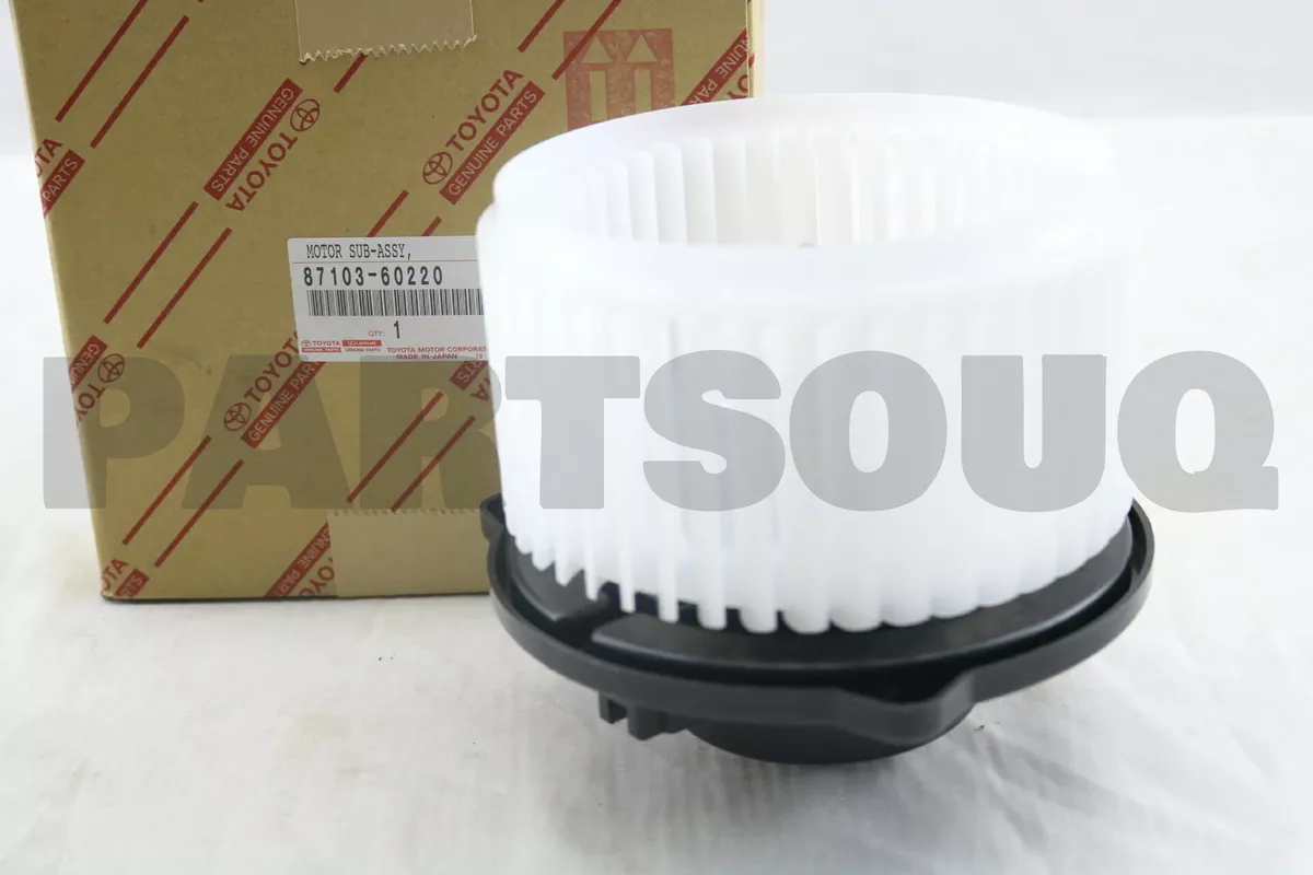 8710360220 Genuine Toyota MOTOR SUB-ASSY, HEATER BLOWER, W/FAN 