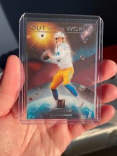 Justin Herbert Out Of This World Insert - 2021 Panini Clearly Donruss - Chargers