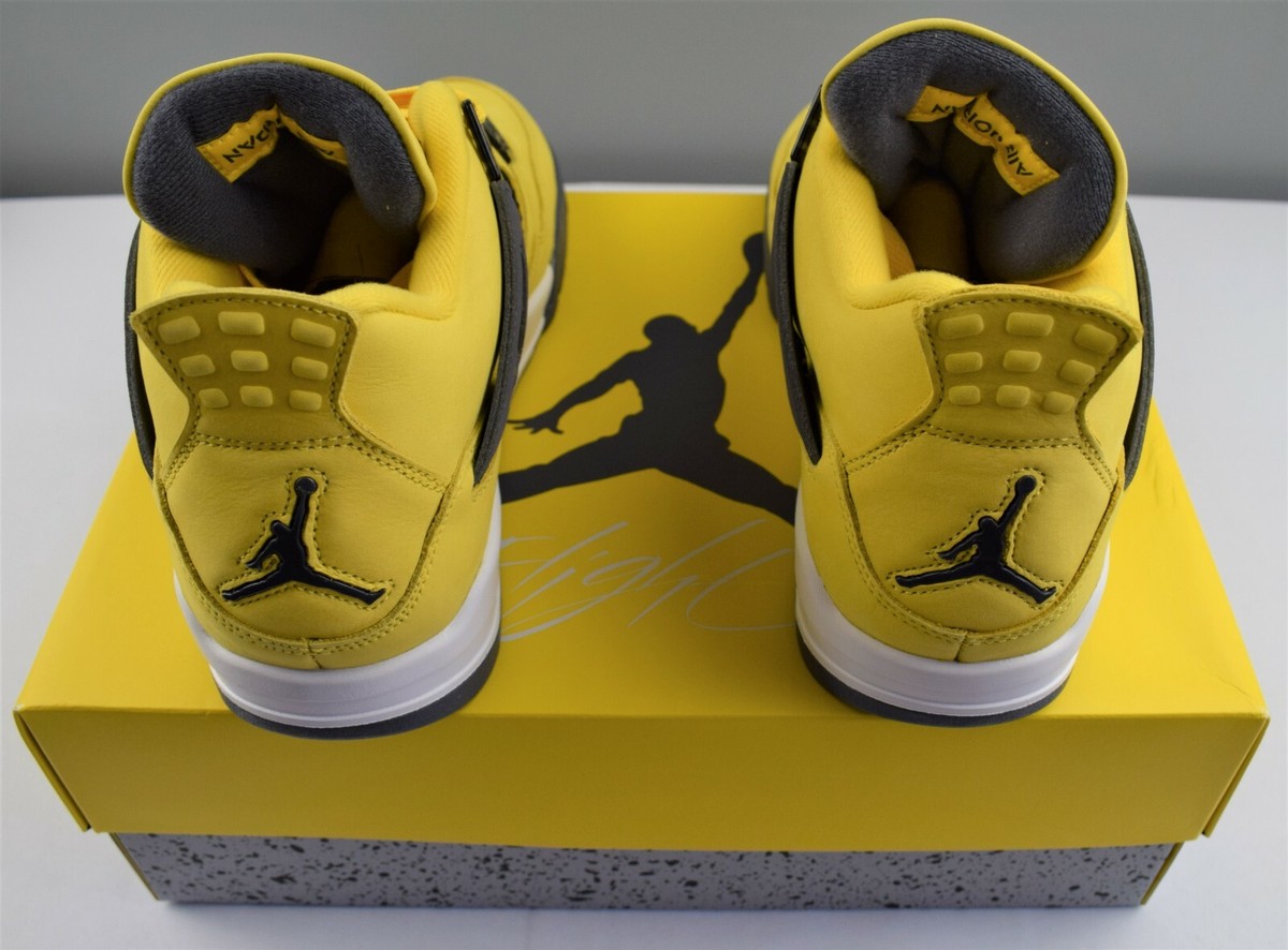 シューズ(男性用) Air Jordan 4 Lightning tour yellow ⚡ Nike Air Jordan 4 Retro Lightning ⚡ Tour Yellow 2021