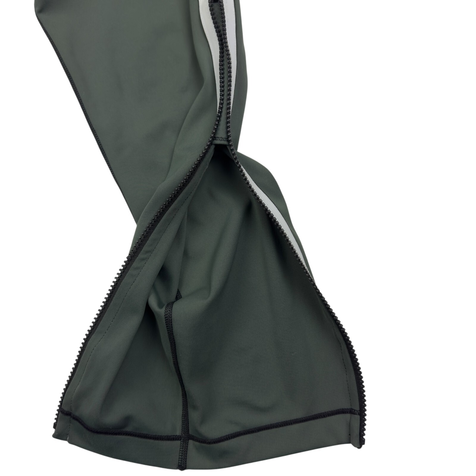 Athleta X Derek Lam 10C Parallel Green Zipper Leggings Women's Size Medium