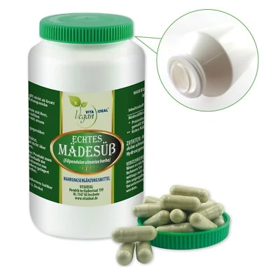 VITA IDEAL Vegan® Real GIRLSWEET HERB CAPSULES Filipendula ulmaria GIRLSWEET HERB