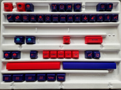 Drop + MiTo SA Laser Custom Keycaps: Mitowaves + Arrows + 7u Spacebars (2019)