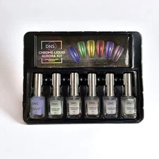 DNS Nail Chome Liquid Aurora Kit