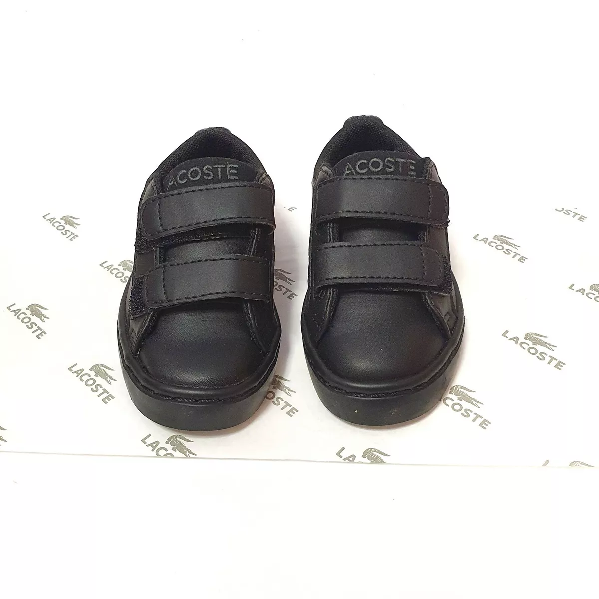 Infant Shoes Straight Set Trainers In Black - UK4 infant eBay