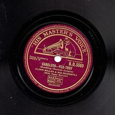 CLASSIC 1940 GLENN MILLER 78  CARELESS / INDIAN SUMMER  UK HMV  BD 5569 E/E-