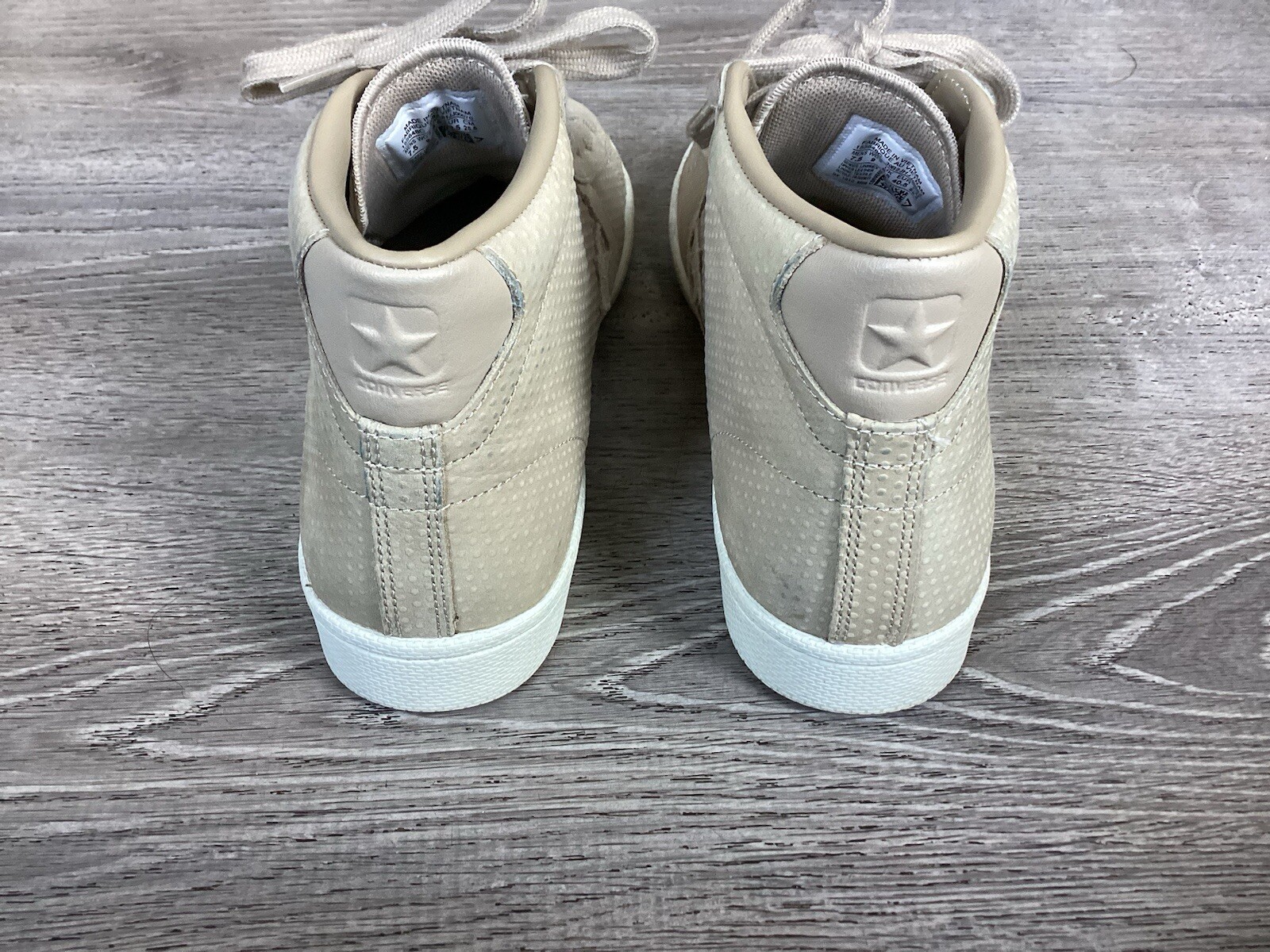 Converse Pro Leather 76 Mens 7.5 Womens Size 9 Mid Sneakers Khaki Shoes 155648C image 3