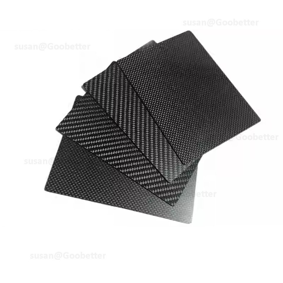 Plaque Rigide En Fibre De Carbone 3K - Épaisseur 0.2 à 10mm, Finition Twill Mat