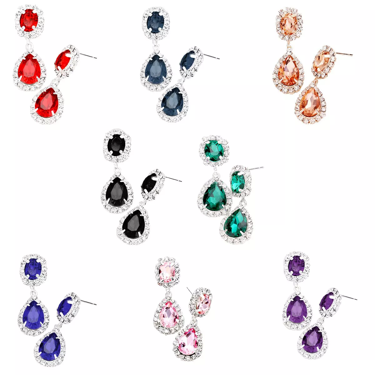 Sparkly earrings for best sale prom