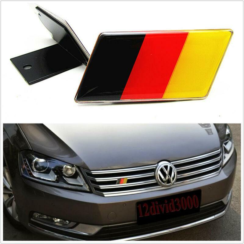 1pc Generic Germany German Flag Grille Grill Emblem Badge Sticker Free Return