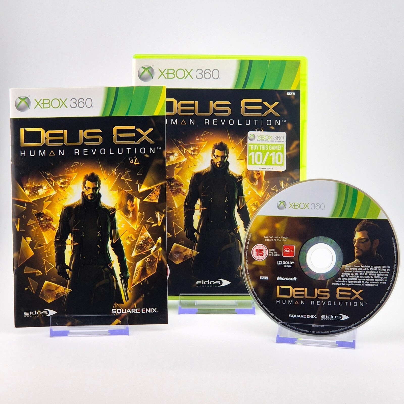 Deus EX: Human Revolution - Xbox 360 - Near Mint - Fast Shipping - PAL