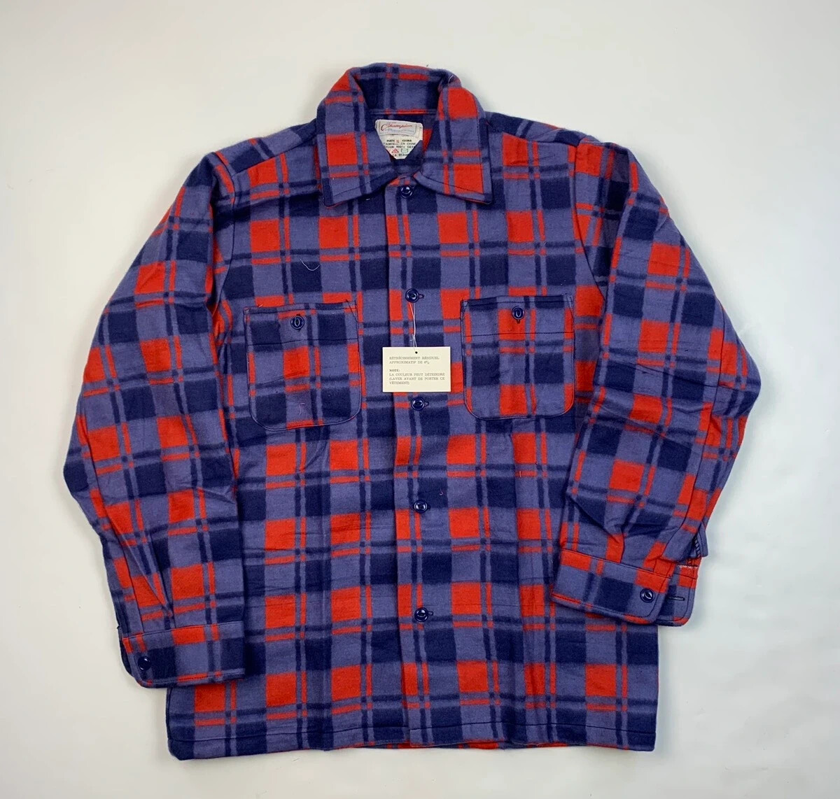 Small Champion Flannel Shirt Jacket 
