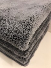 5 x Ultra Plush Korean Microfibre Towel 550gsm Car Detailing Aquila369 Pro Grey