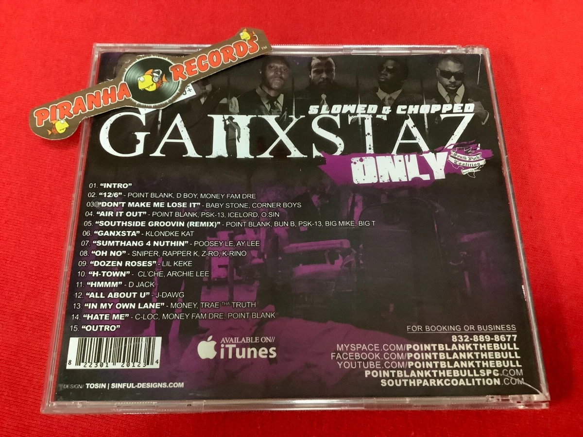 POINT BLANK GANXSTAZ ONLY Rap CD NEW Piranha Records