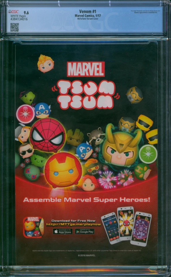 VENOM #1 ⭐ CGC 9.6 ⭐ VARIANTE TODD MCFARLANE TOP SECRET 1er Lee Price Marvel 2017 Foto 2 de 2