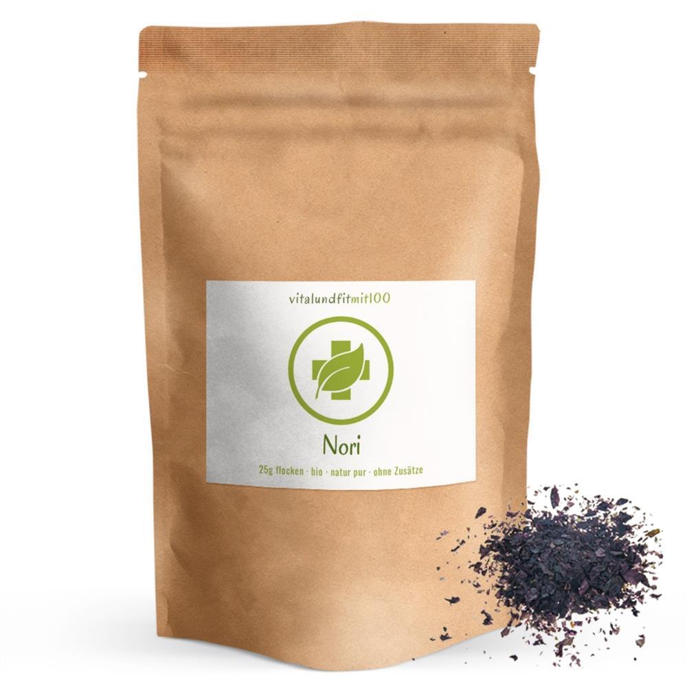 Copos de Nori orgánicos | 25 g | Copos de algas | Especias marinas | Algas rojas, algas marinas