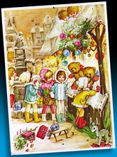 ALTER ADVENTSKALENDER ILO AMAG WEIHNACHTSEINKAUF DER MODEPÜPPCHEN 1960er SÜSS