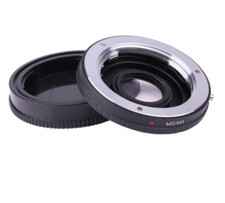 Minolta MD Lens to Sony Alpha AF MA Adapter with Optical glass Focus to Infinity