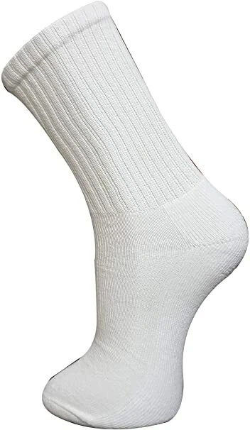 PROACTIVE Mens 12 Pairs COTTON RICH Plain White Sport Socks UK 6-11