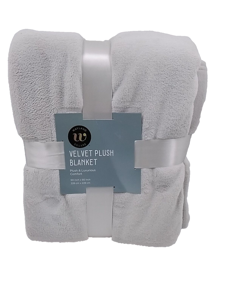 Wayland Square Velvet Plush Blanket 90